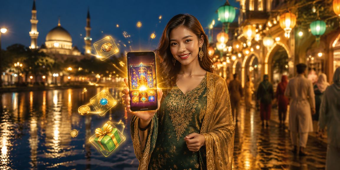 Pengalaman aplikasi 9708 dengan tema Hari Raya, antaramuka mudah digunakan untuk pengguna Malaysia