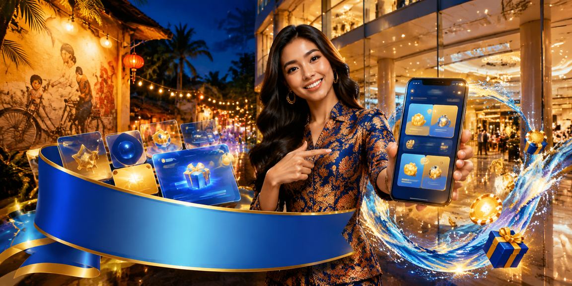 Meja permainan Roulette bertemakan batik Malaysia di Pulau Pinang